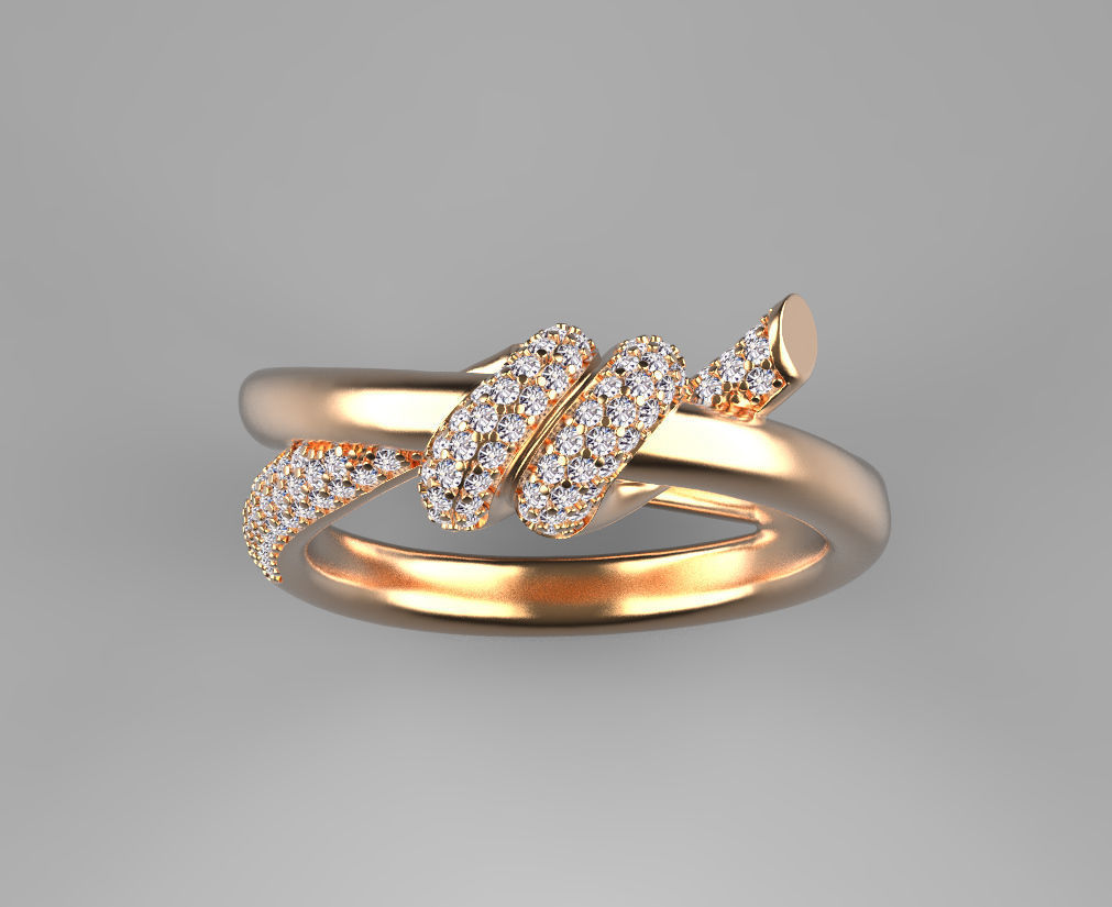 ring knot 3D print model_39