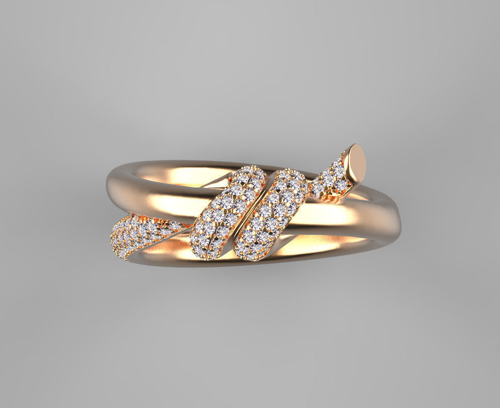 ring knot 3D print model_38