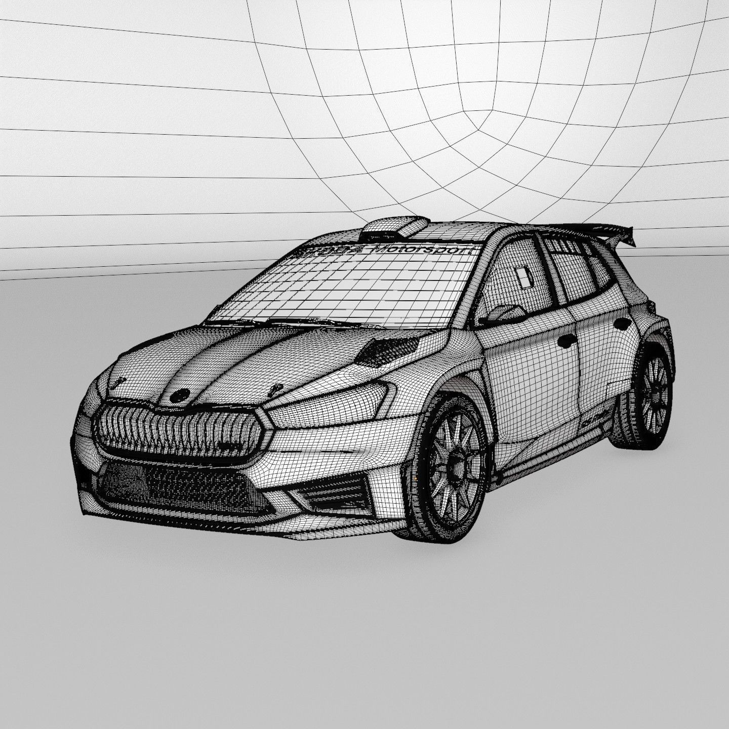 Skoda Fabia Rally 2 RS 2022 2023 3D model_13