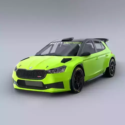 Skoda Fabia Rally 2 RS 2022 2023 3D model