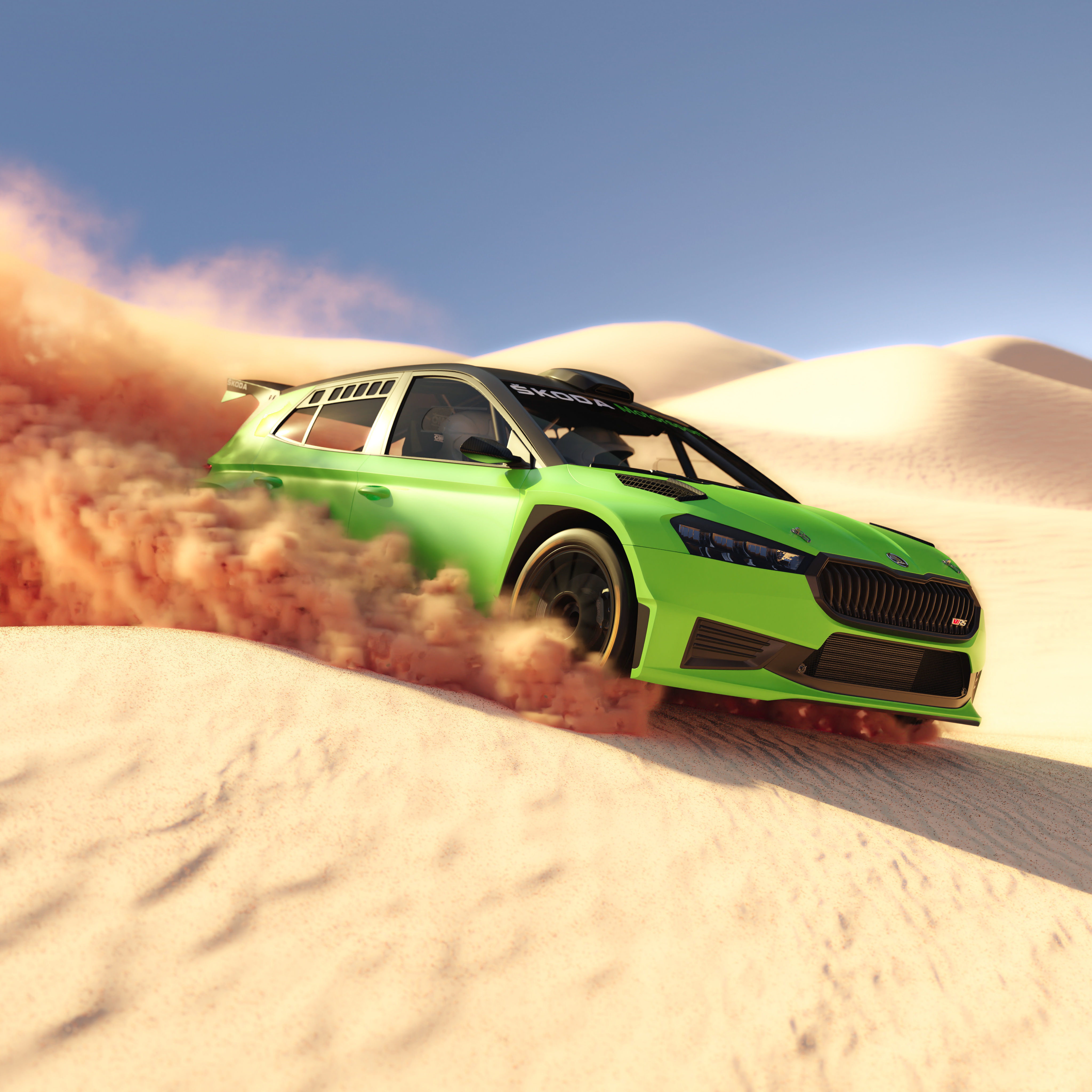 Skoda Fabia Rally 2 RS 2022 2023 3D model_18