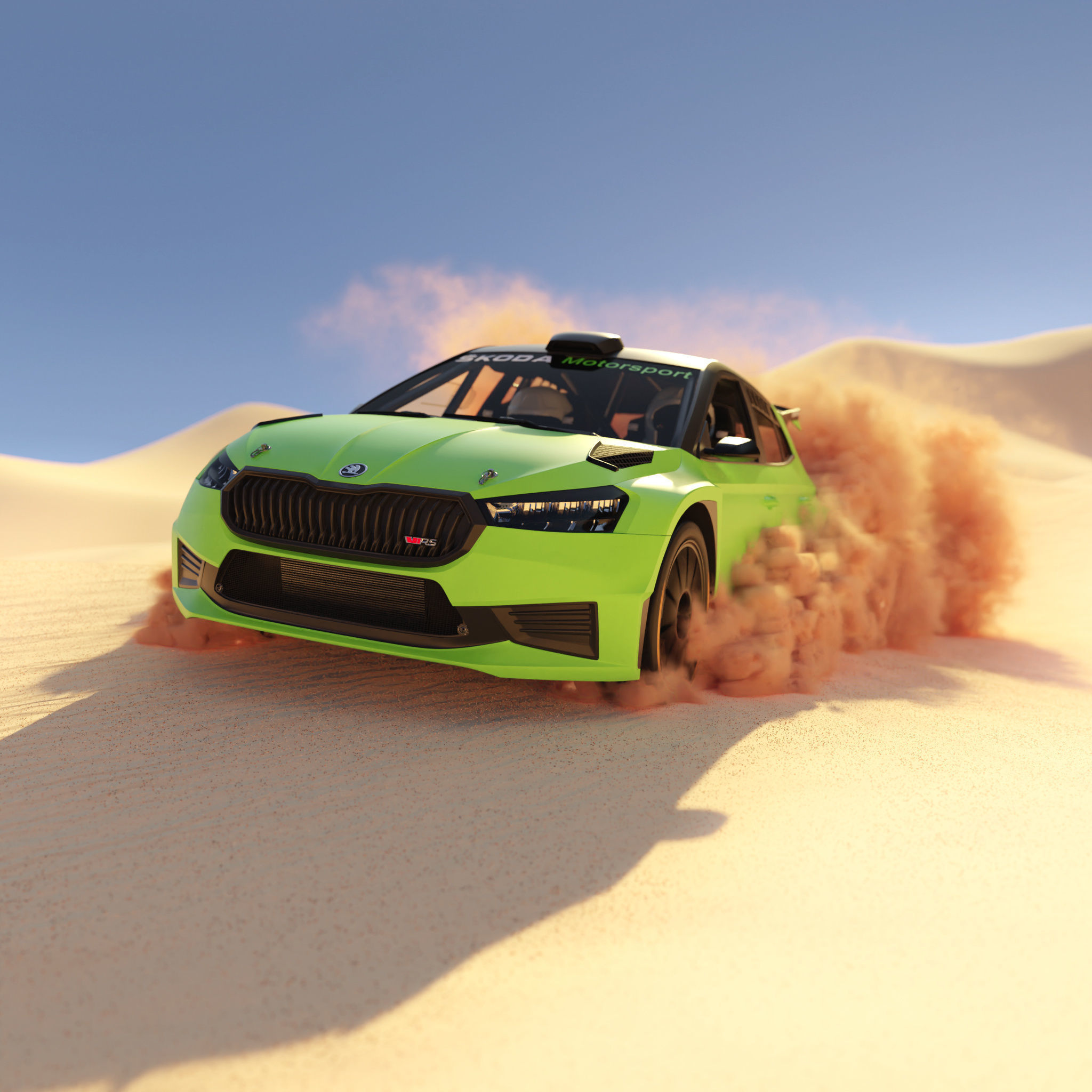 Skoda Fabia Rally 2 RS 2022 2023 3D model_19