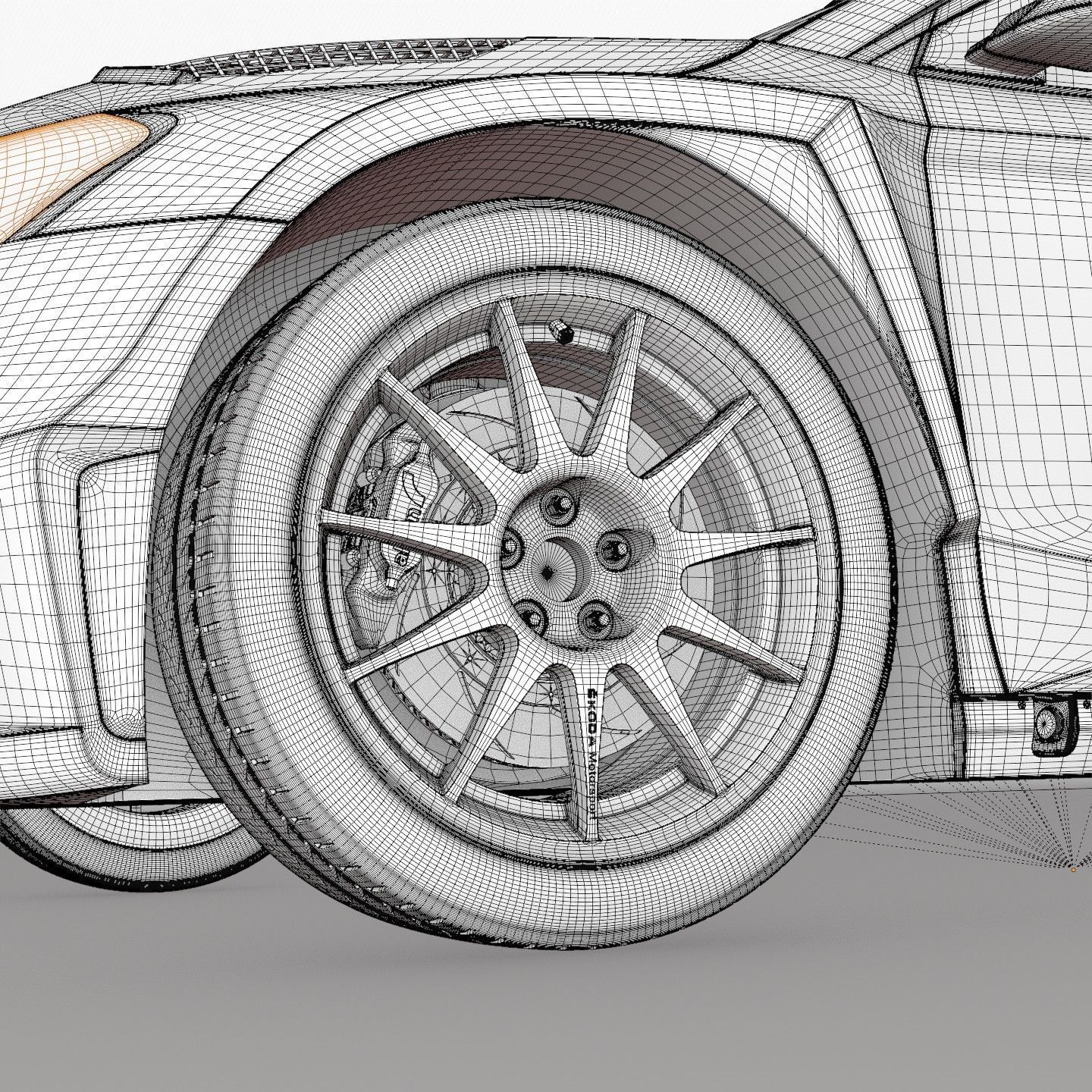 Skoda Fabia Rally 2 RS 2022 2023 3D model_16