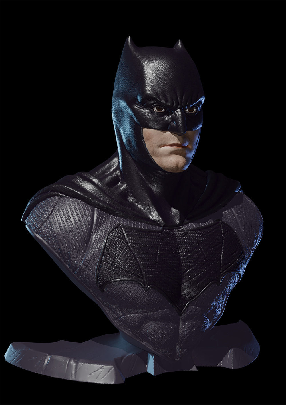 Batman Justice League Bust 3D Model Ready to Print STL 3D print model_1