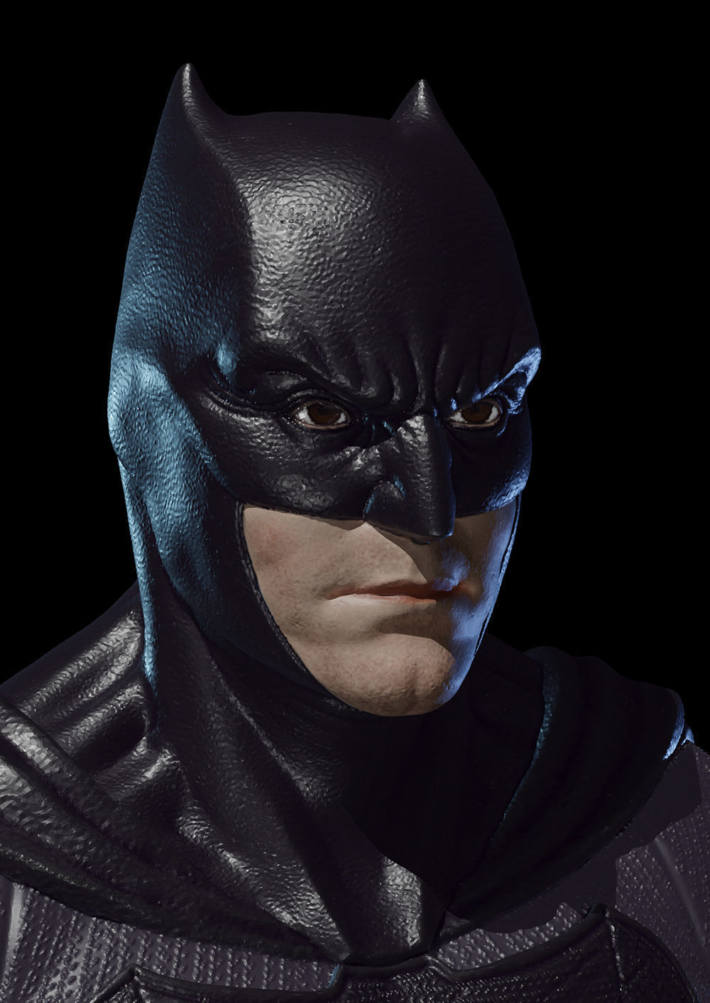 Batman Justice League Bust 3D Model Ready to Print STL 3D print model_3