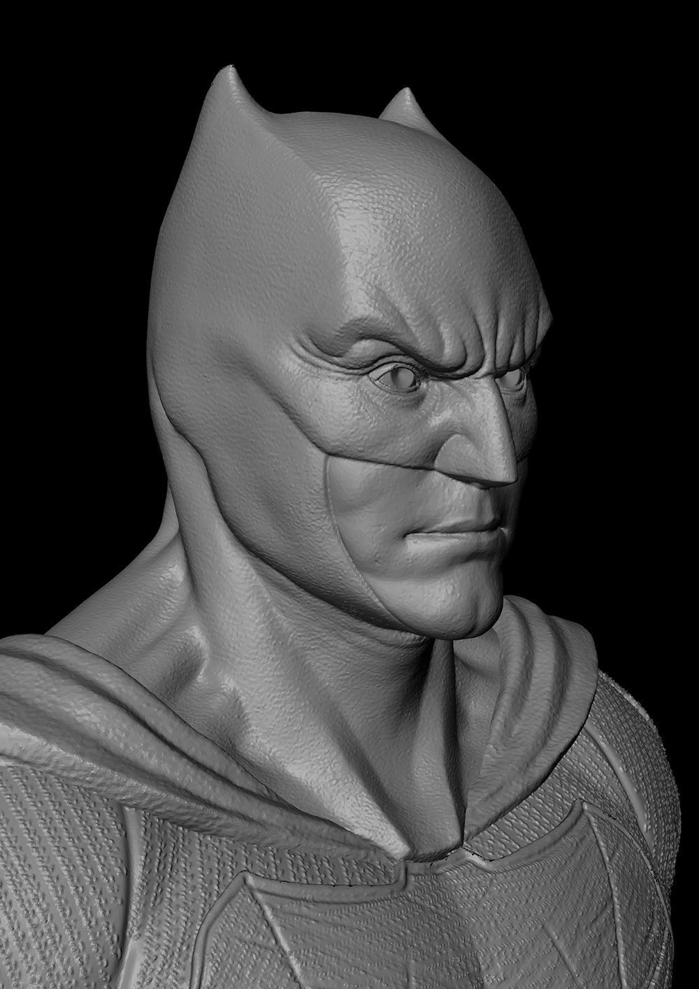 Batman Justice League Bust 3D Model Ready to Print STL 3D print model_7