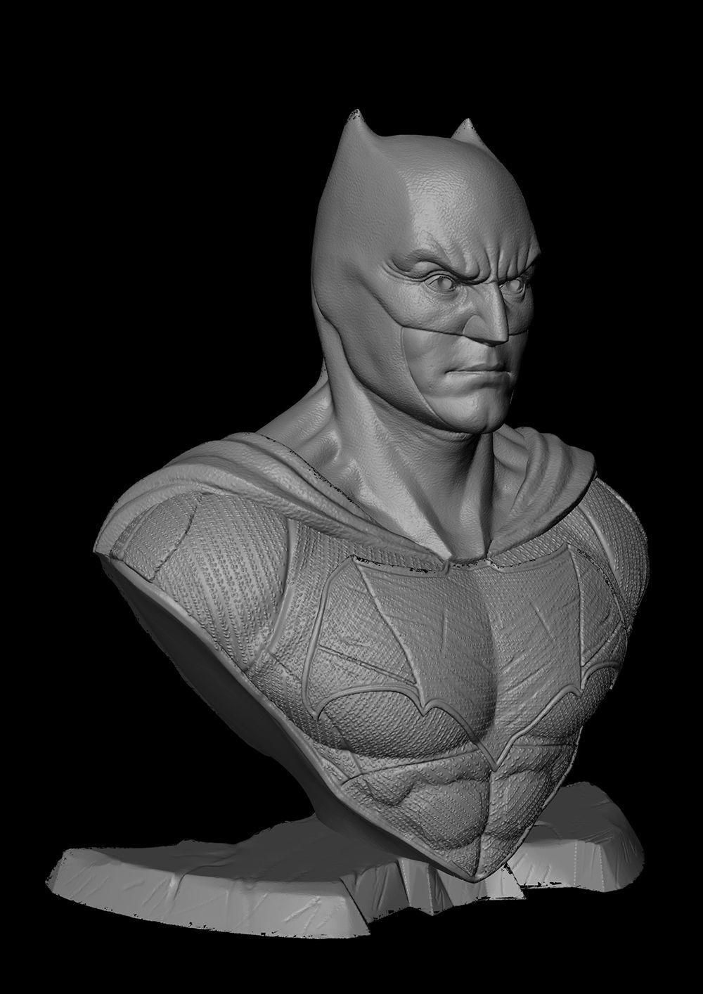 Batman Justice League Bust 3D Model Ready to Print STL 3D print model_5