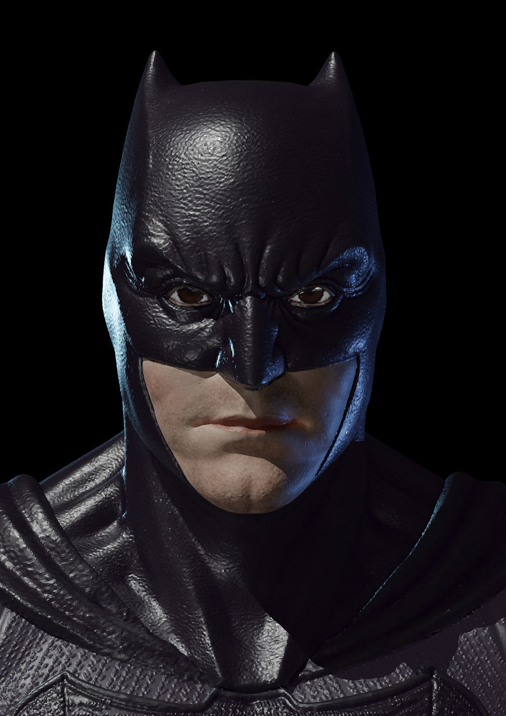 Batman Justice League Bust 3D Model Ready to Print STL 3D print model_2
