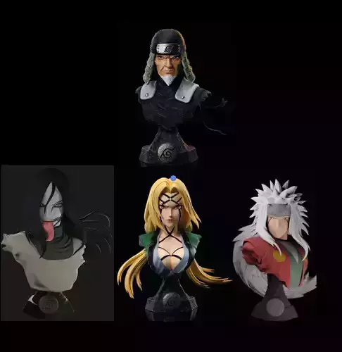Legendary Sannin  Naruto Pack  3D print model