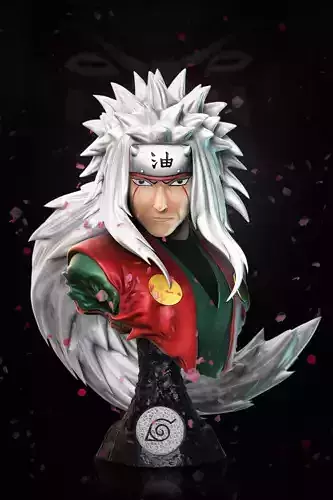 Bust Jiraya from naruto  3D print model