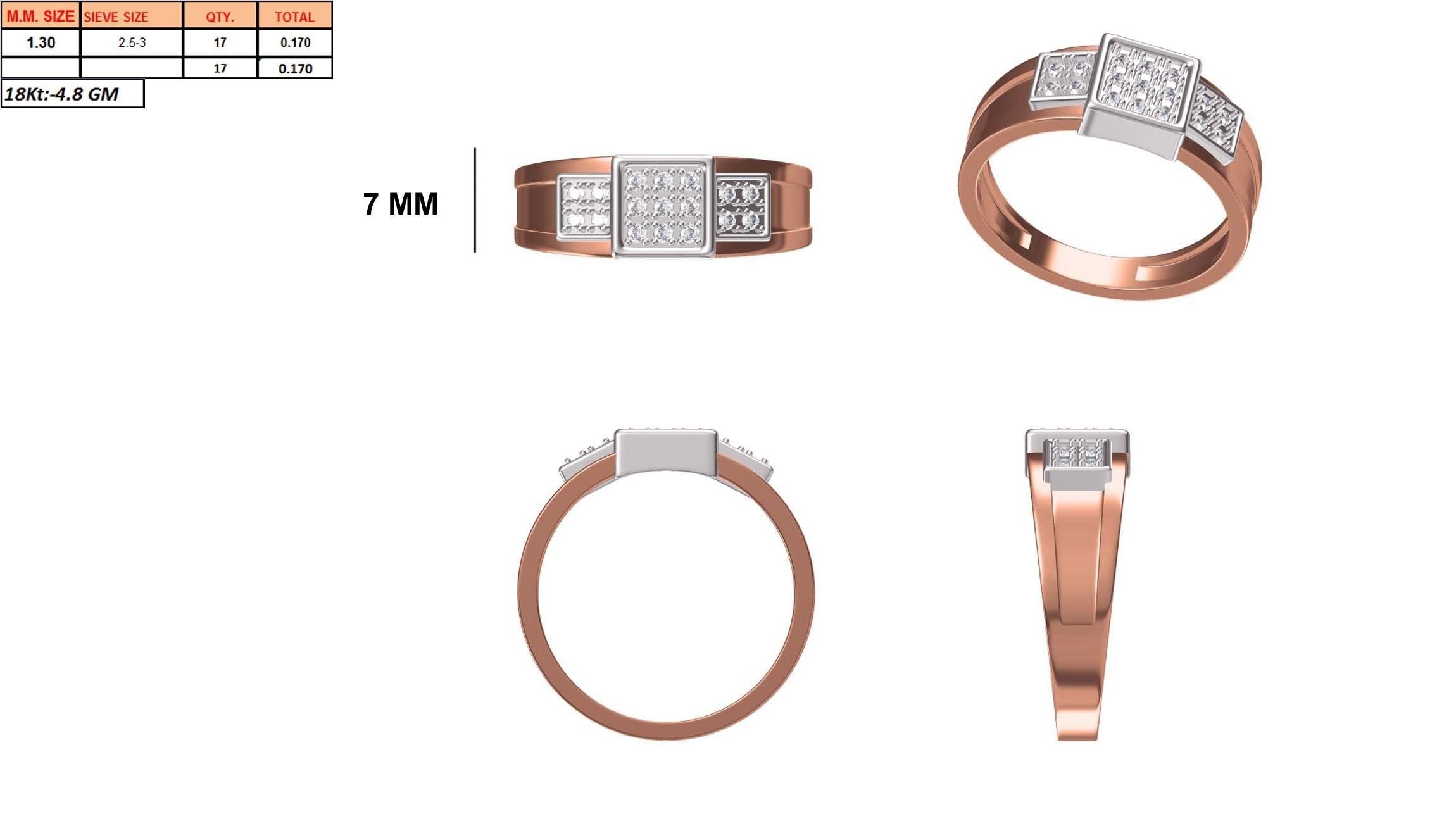 Mens Ring STL OBJ FBX JCD Details 3D print model_1