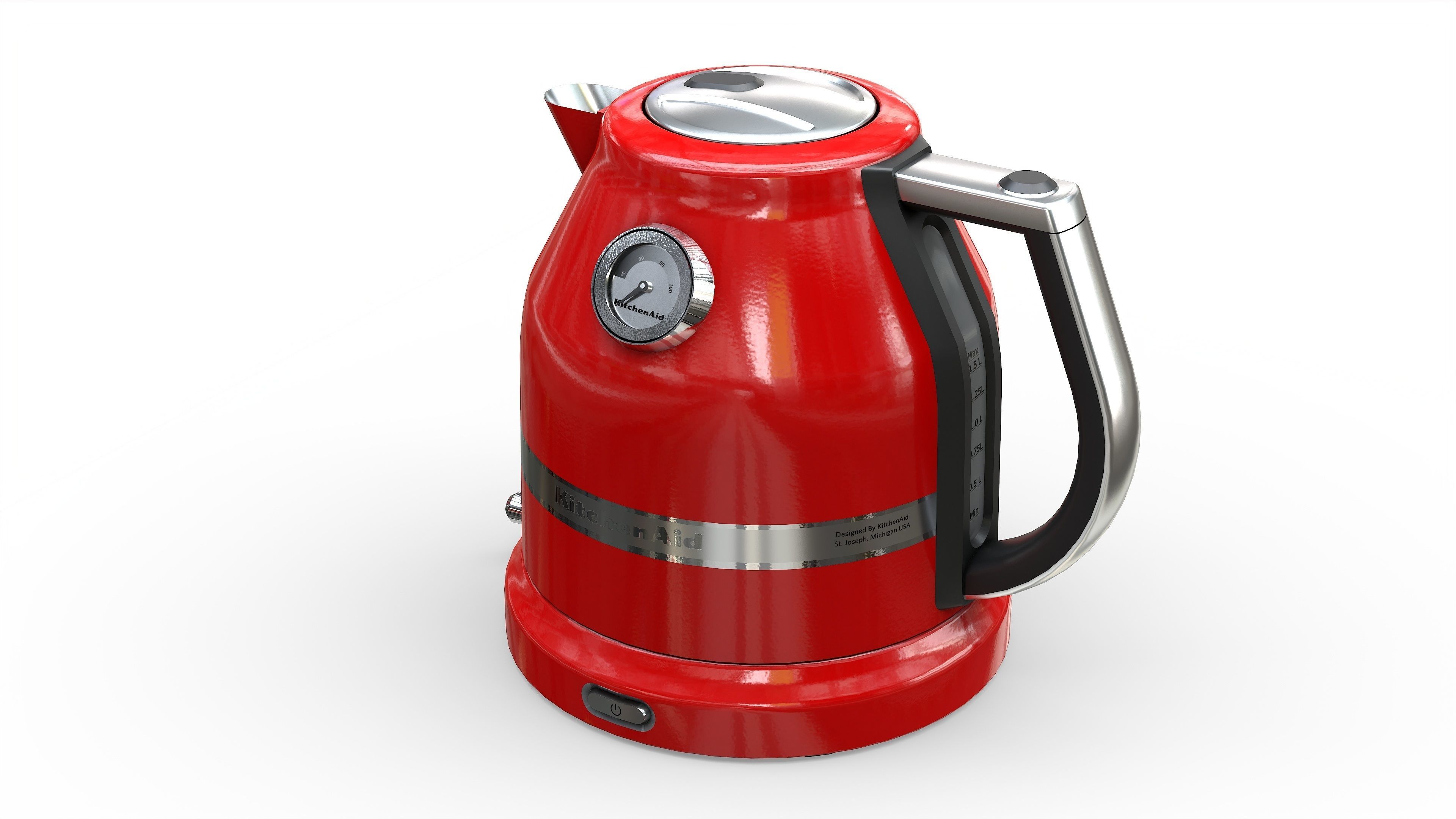 KitchenAid Artisan Kettle Low-poly 3D model_3