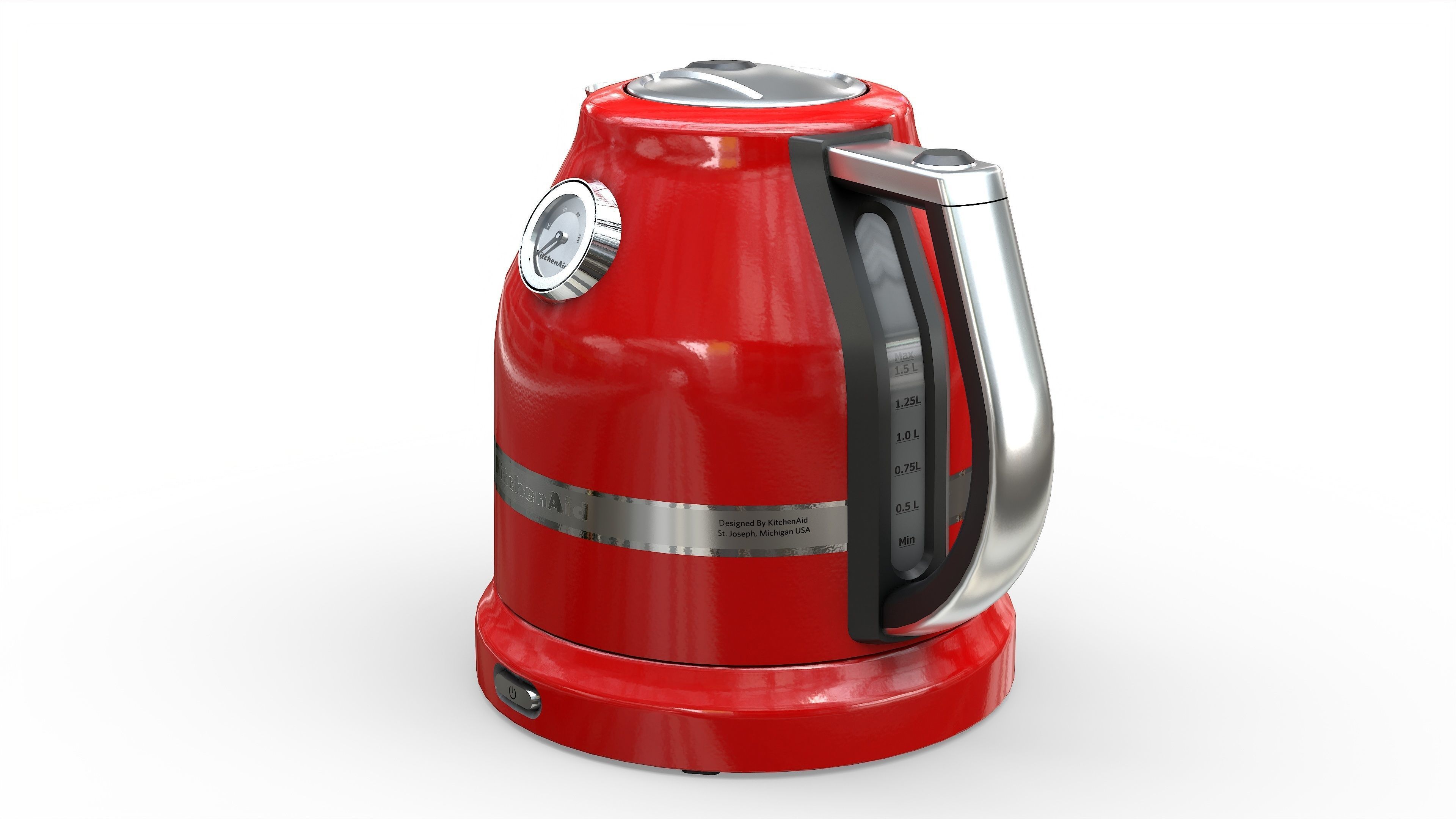 KitchenAid Artisan Kettle Low-poly 3D model_4