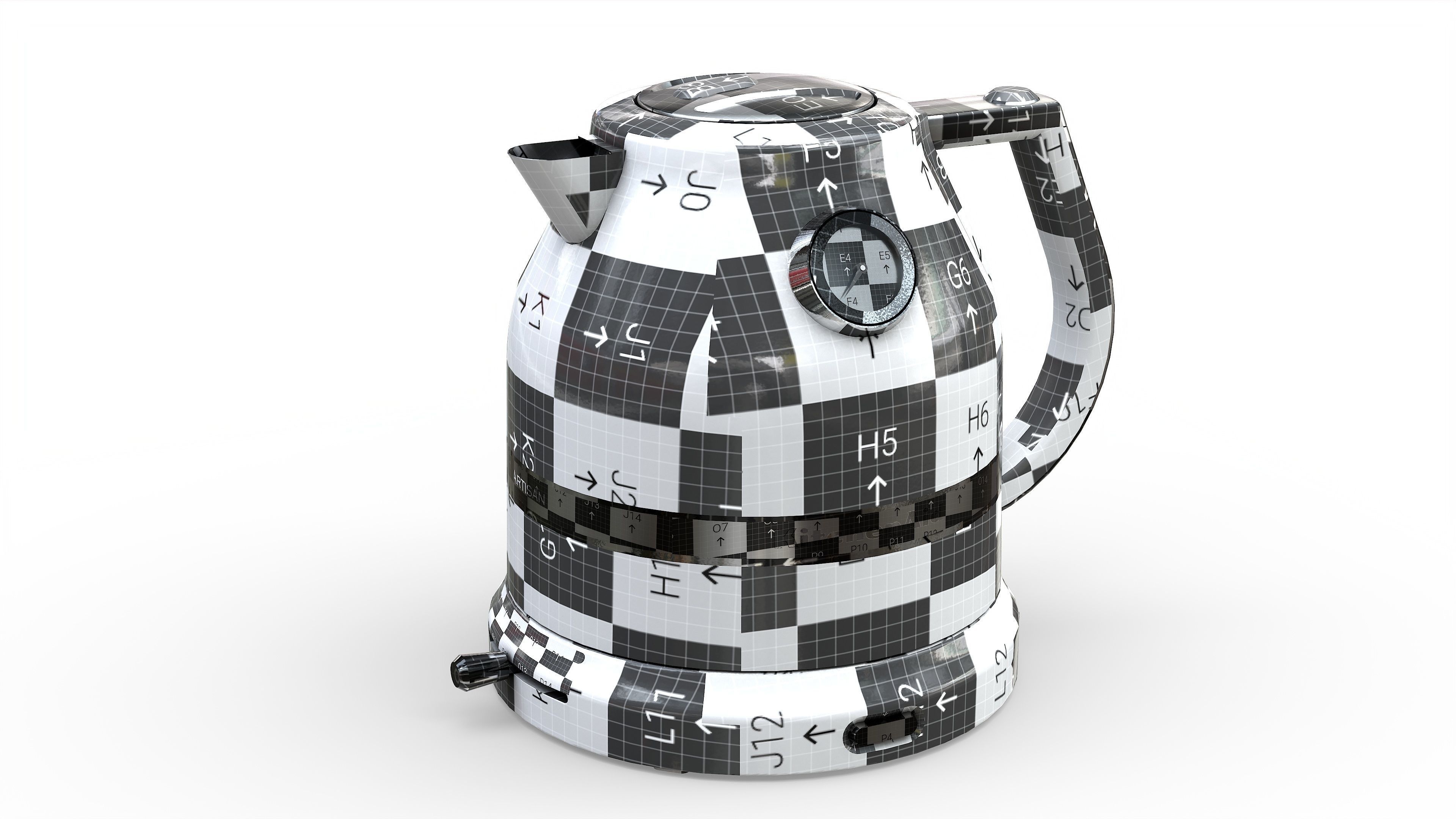 KitchenAid Artisan Kettle Low-poly 3D model_12