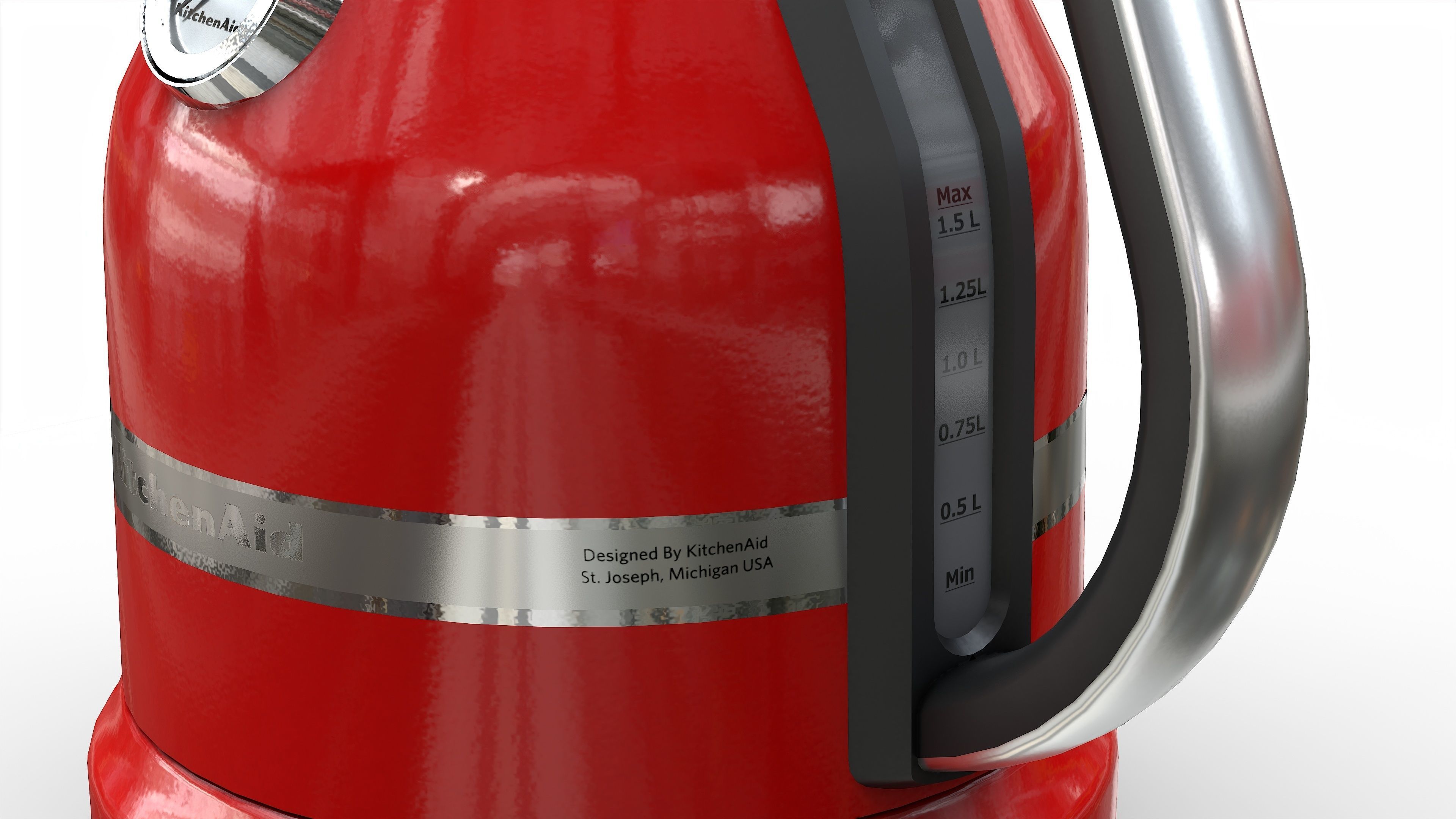 KitchenAid Artisan Kettle Low-poly 3D model_9