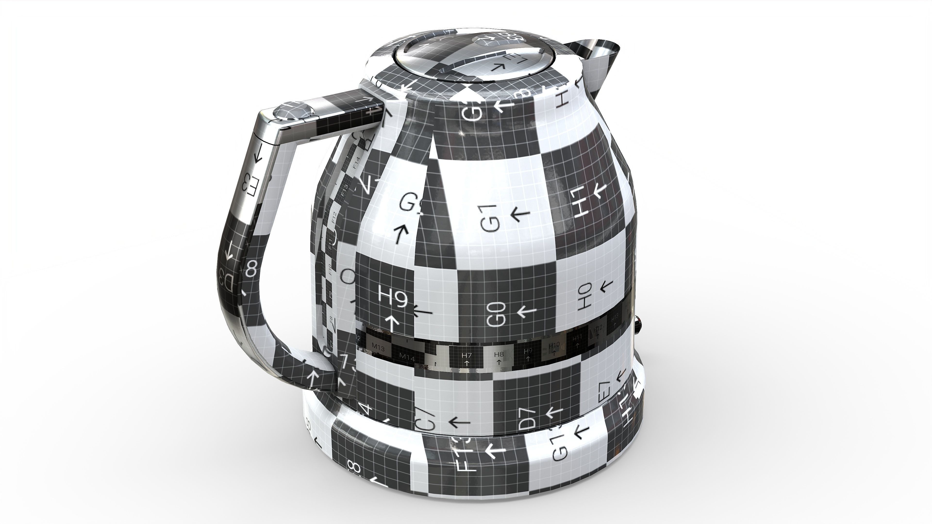 KitchenAid Artisan Kettle Low-poly 3D model_13