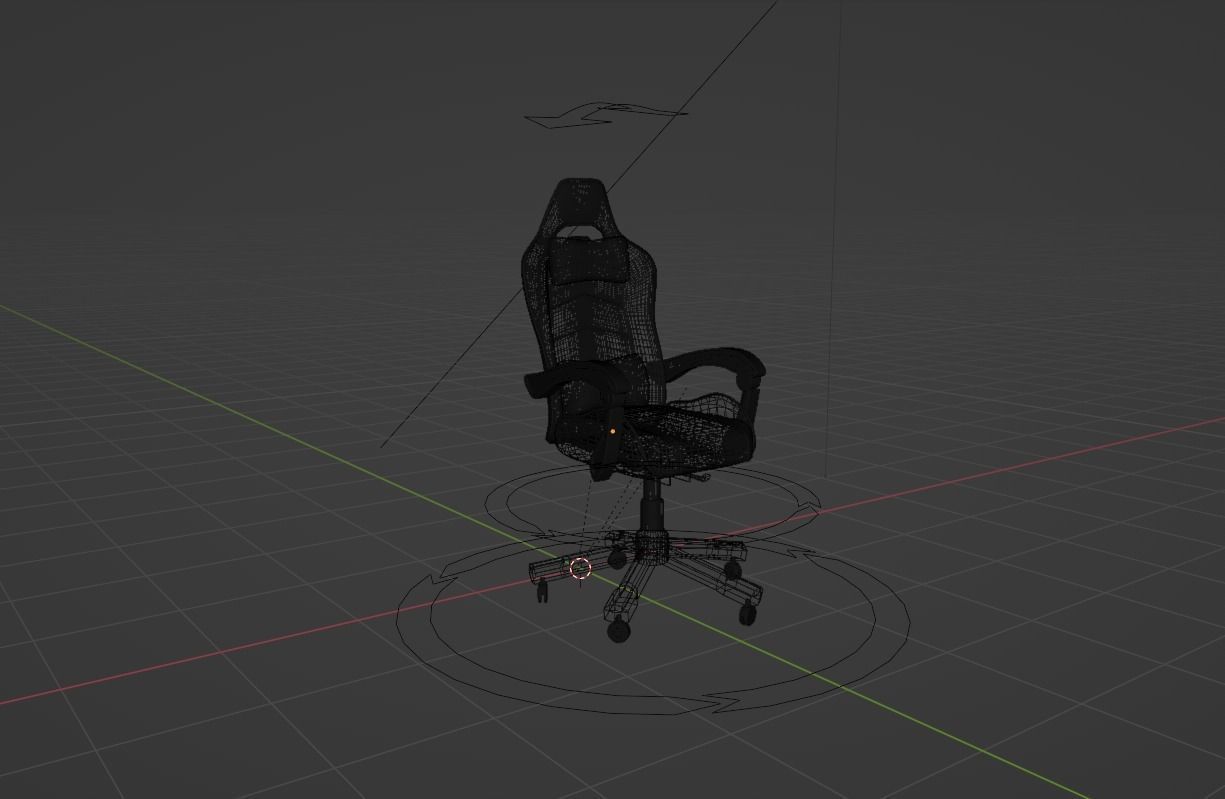 Gaming chair 3D model_5