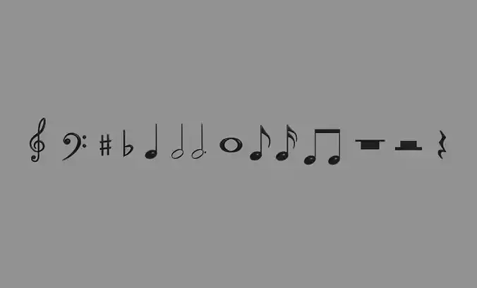 Musical Symbols 3D model