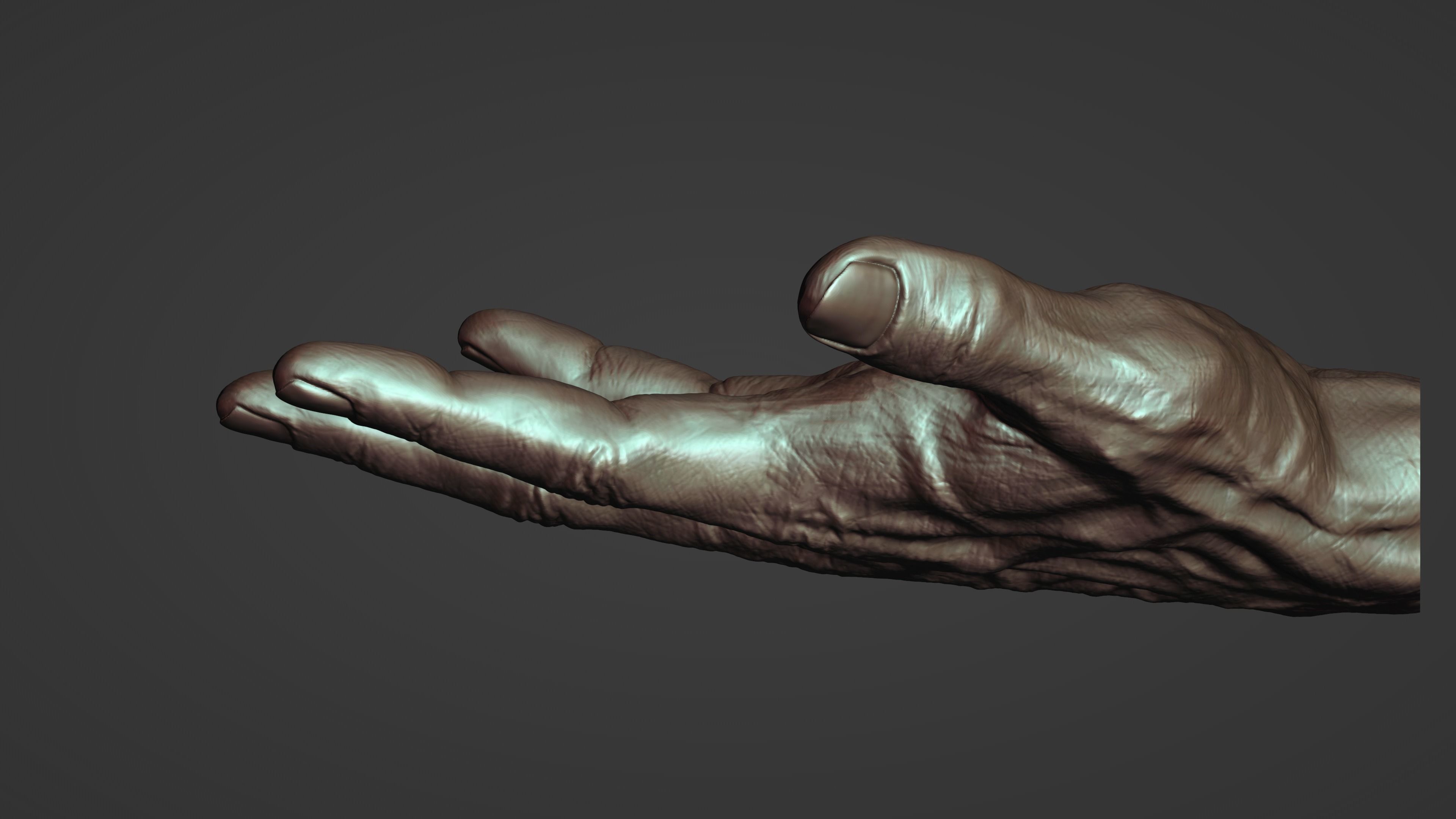 Hand Sculpture 3D model_4