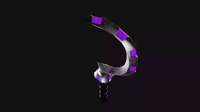 Futuristic Sickle Weapon