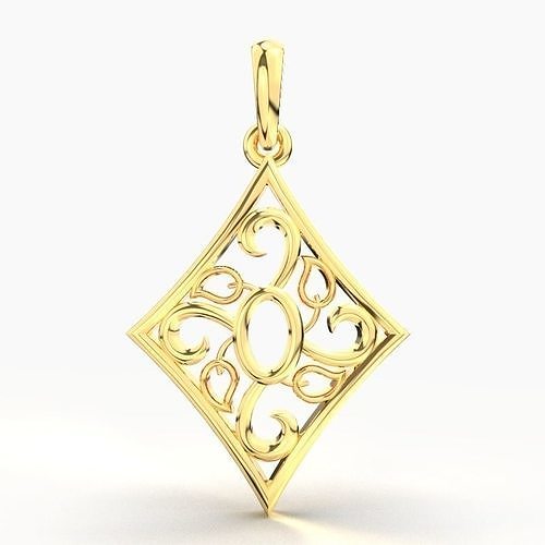 GOLD PENDANT 3D print model