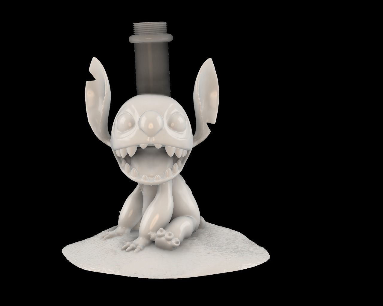 Stitch Lamp 3D print model_3