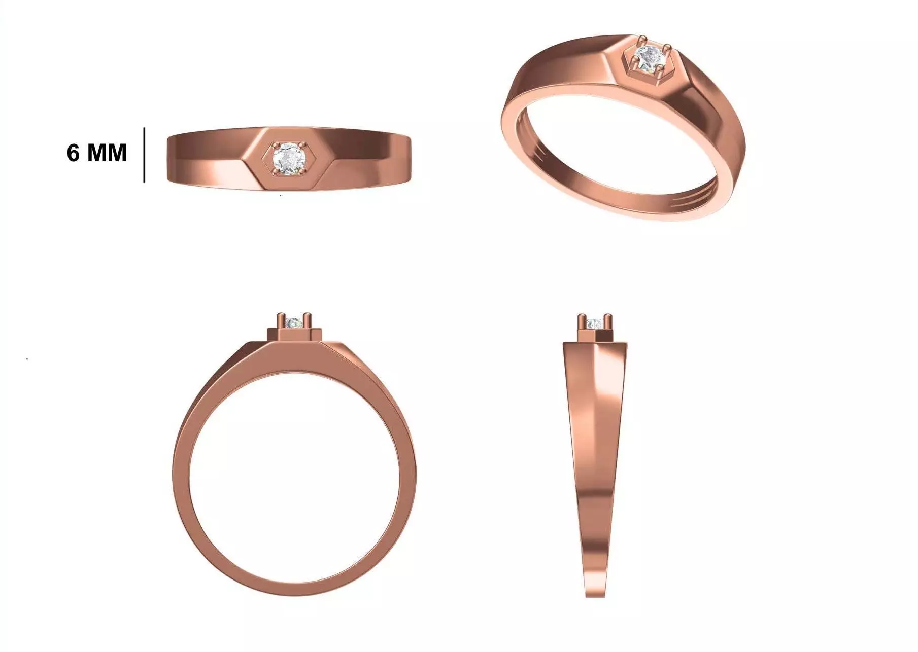 Mens Ring STL OBJ FBX JCD Details 3D print model_0