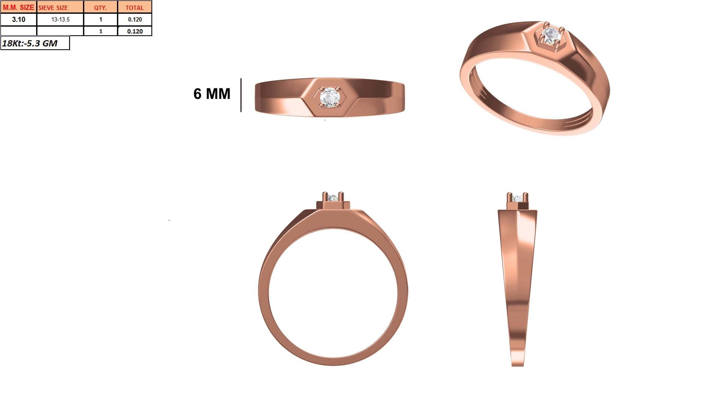 Mens Ring STL OBJ FBX JCD Details 3D print model_1