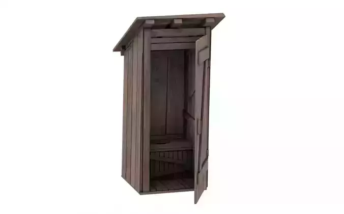 Old Wooden Outdoor Toilet