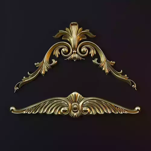 ornament Gold 04 3D model