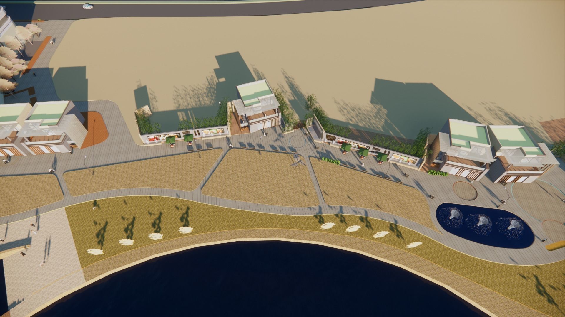 MULTI-STEP BACK DESIGN- The office building 3D model | CGTrader