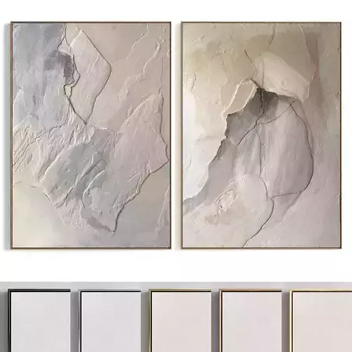 Plaster Two Photo Frame 257