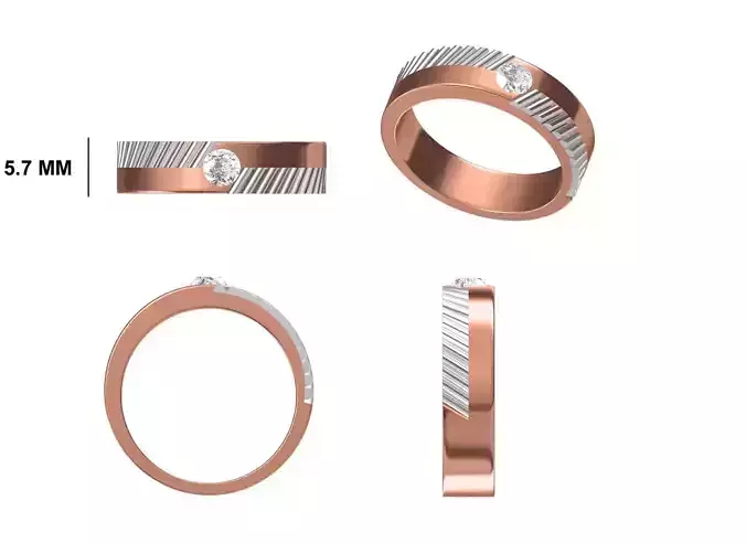 Mens Ring STL OBJ FBX JCD Details