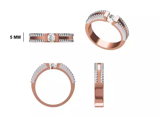 Mens Ring STL OBJ FBX JCD Details