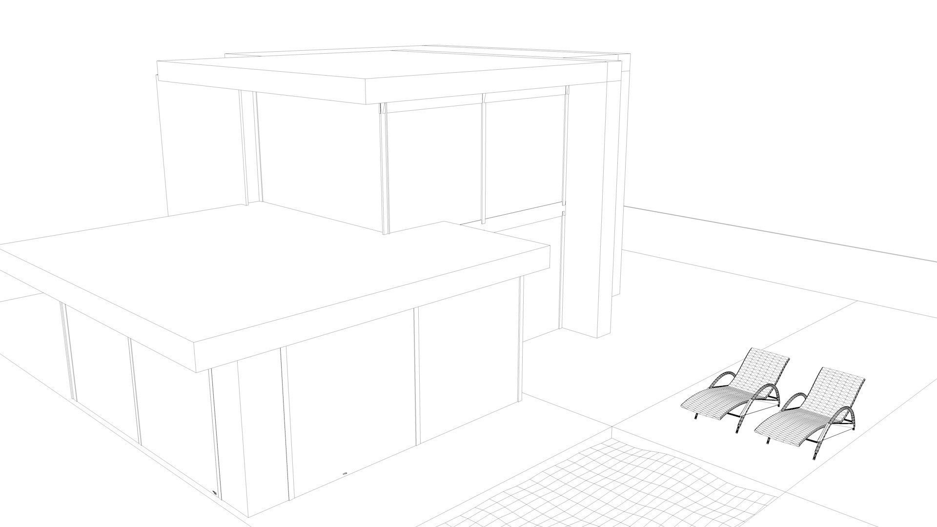 Modern House Free 3D model_5