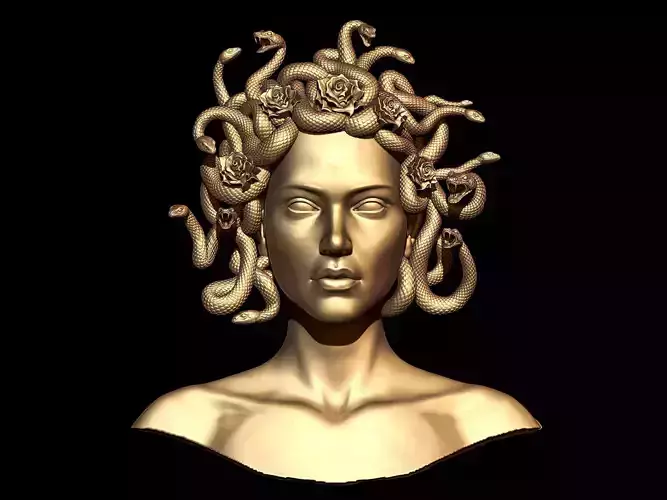 Medusa Gorgon statue 3D print model