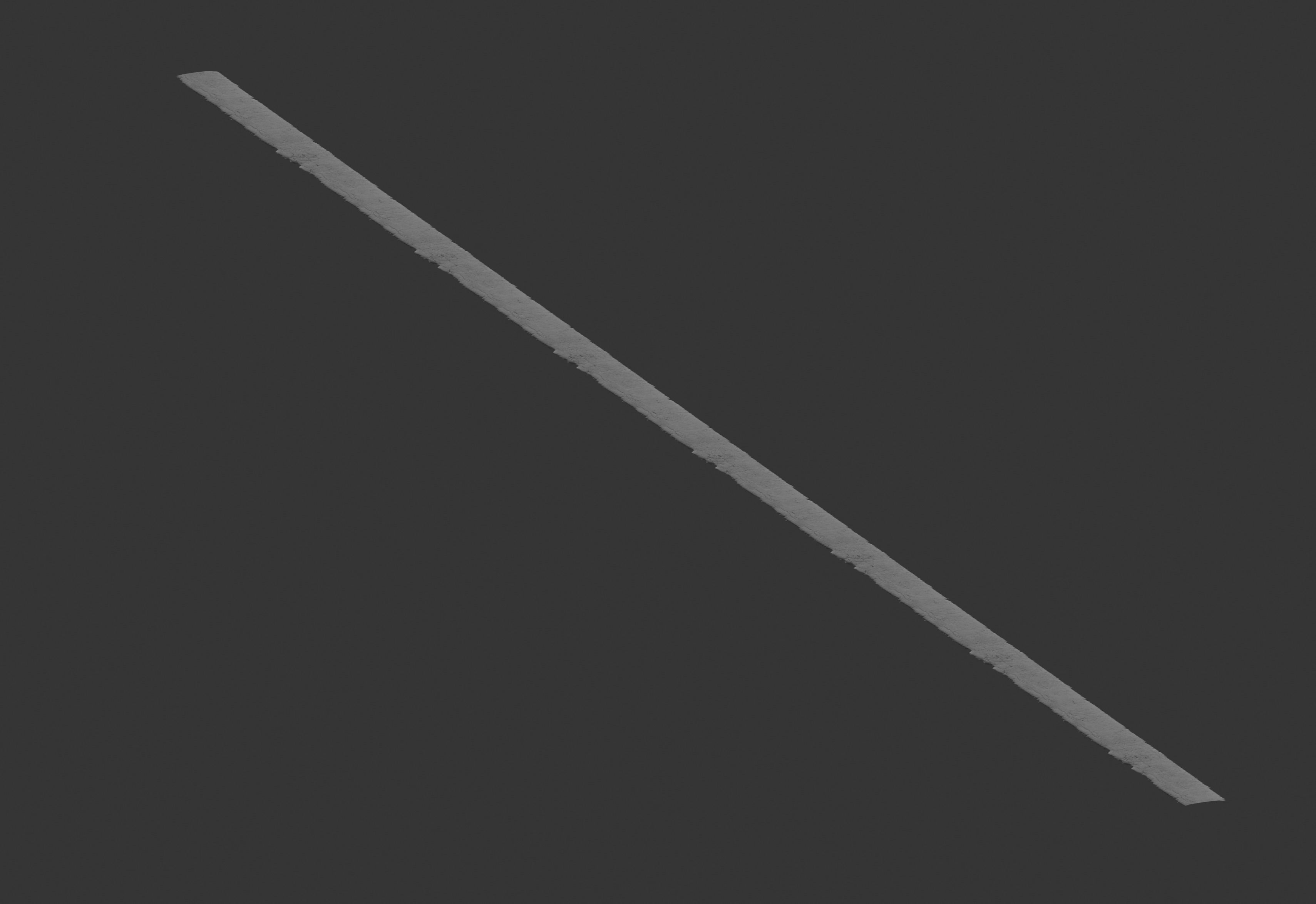 Concrete Road 3D model_2