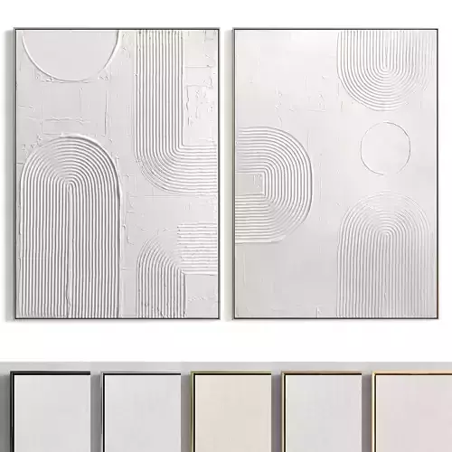 Plaster Two Photo Frame 261