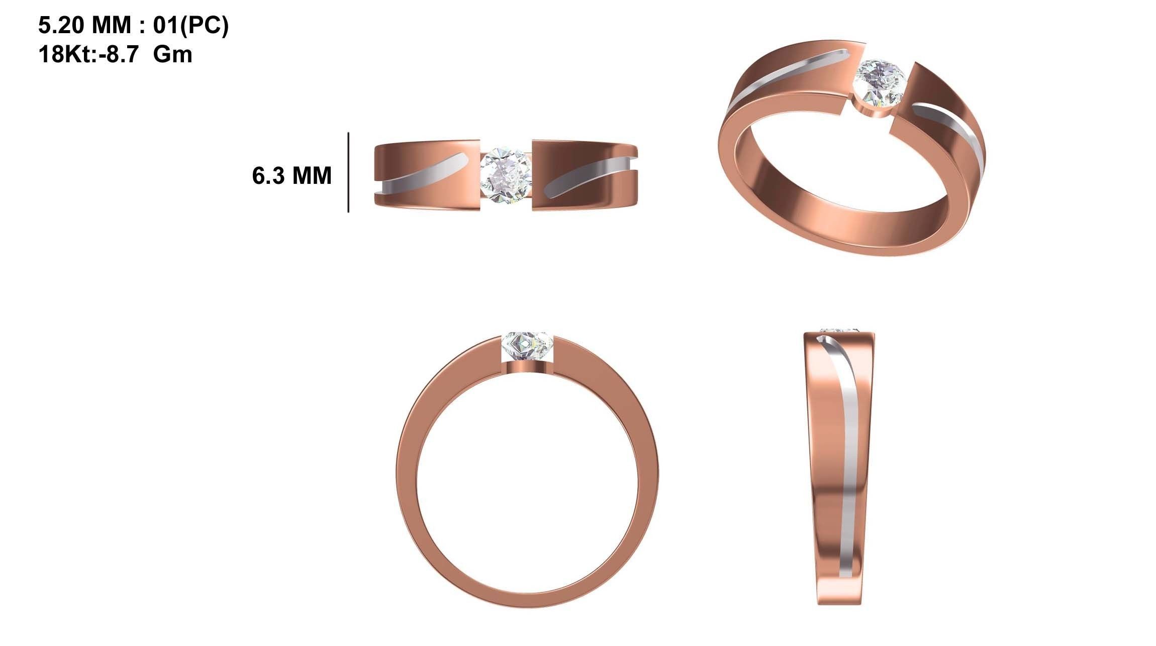 Mens Ring STL OBJ FBX JCD Details 3D print model_1