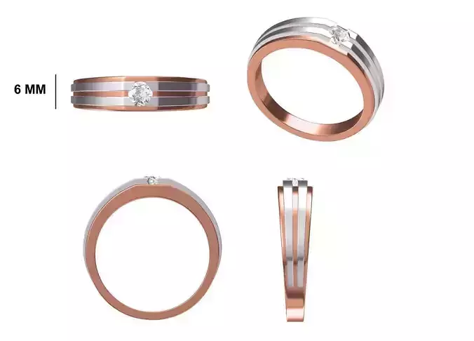 Mens Ring STL OBJ FBX JCD Details