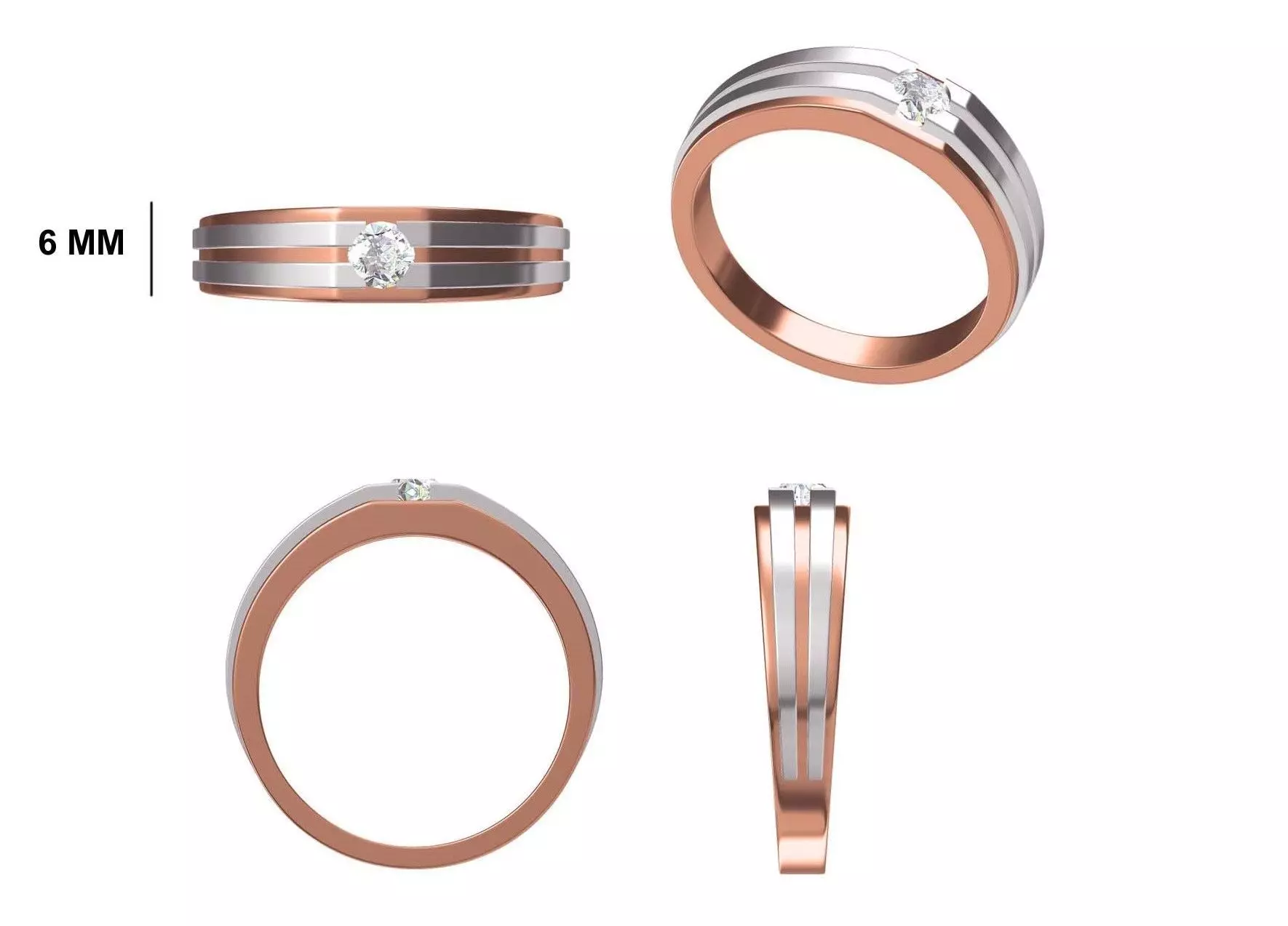 Mens Ring STL OBJ FBX JCD Details 3D print model_0