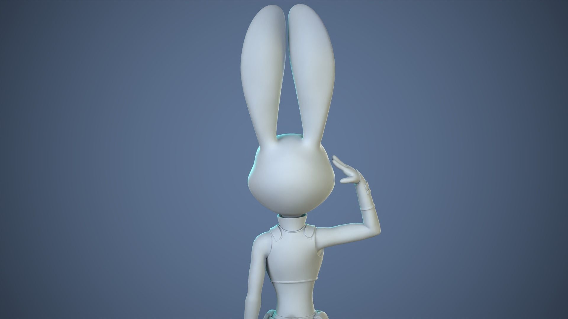 Judy Hopps - bunny police officer 3D print model_10