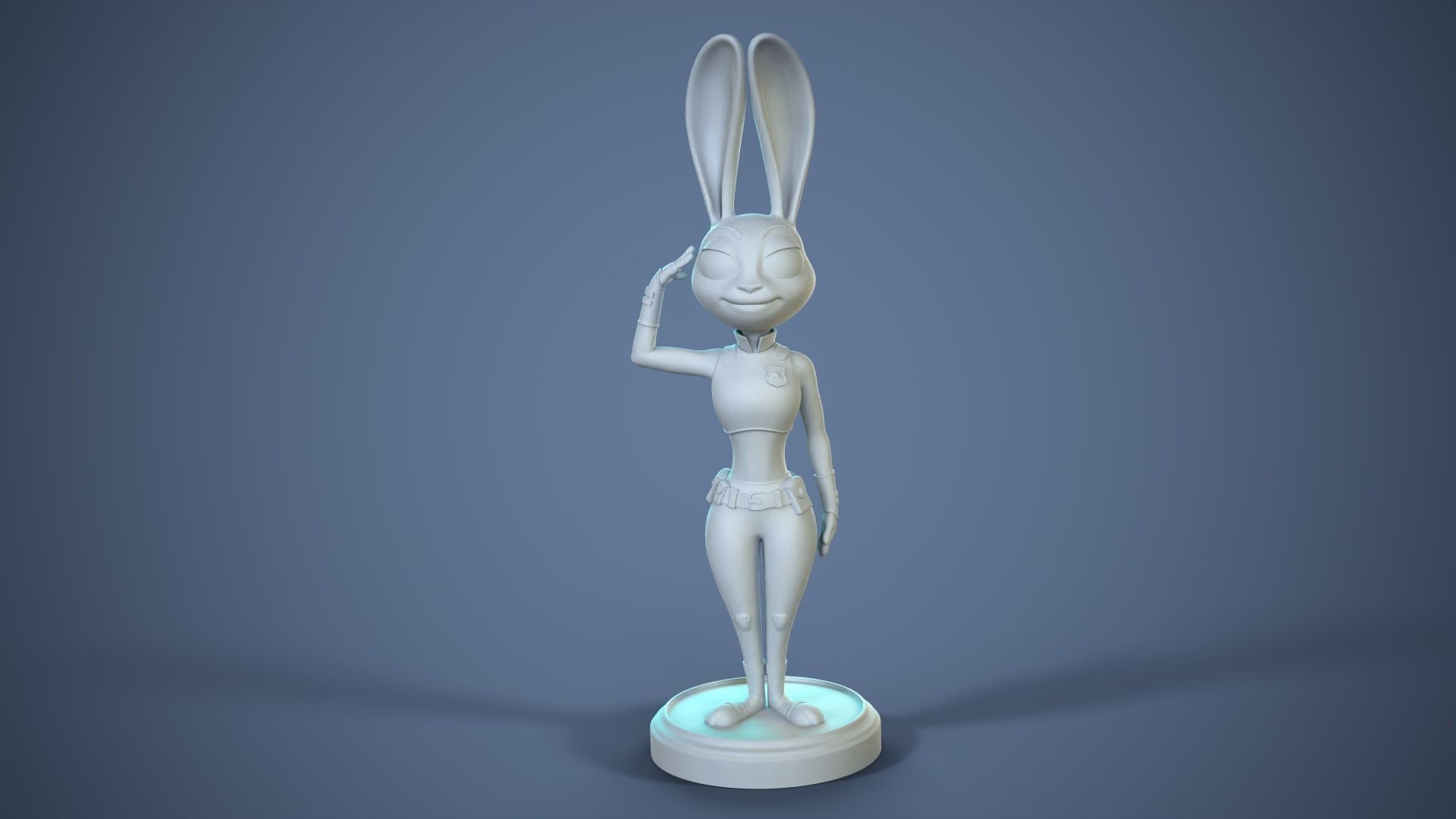 Judy Hopps - bunny police officer 3D print model_6