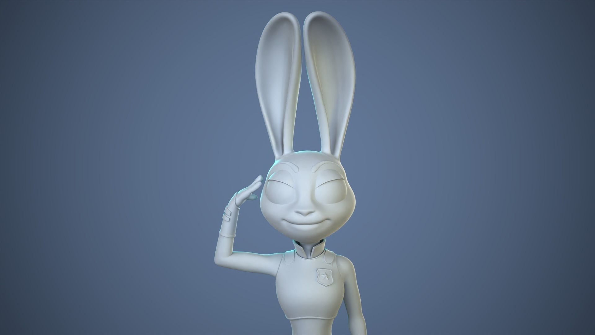 Judy Hopps - bunny police officer 3D print model_7