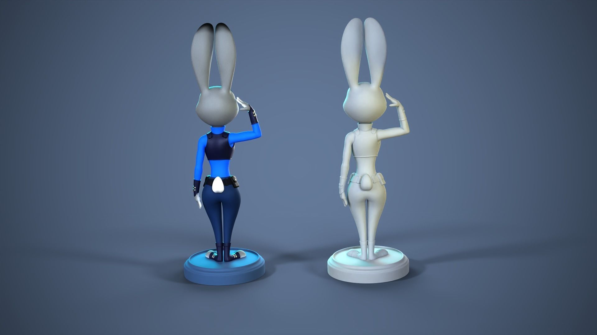 Judy Hopps - bunny police officer 3D print model_4