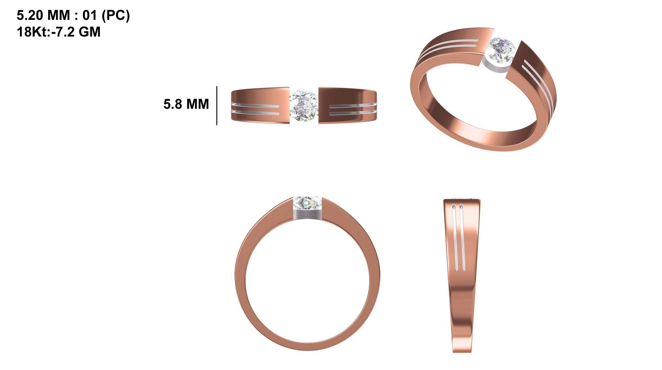 Mens Ring STL OBJ FBX JCD Details 3D print model_1