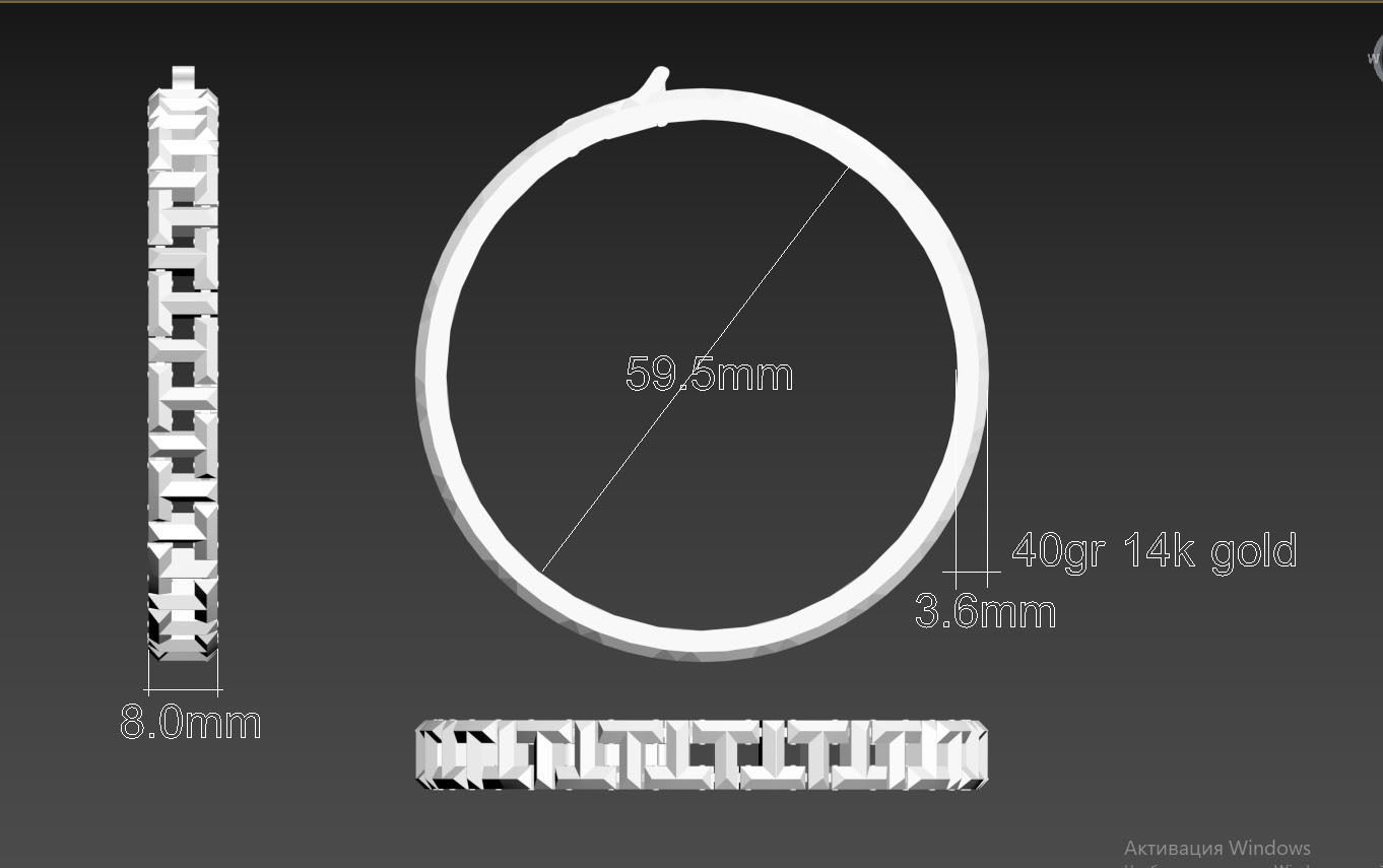 bracelet 3D print model_1