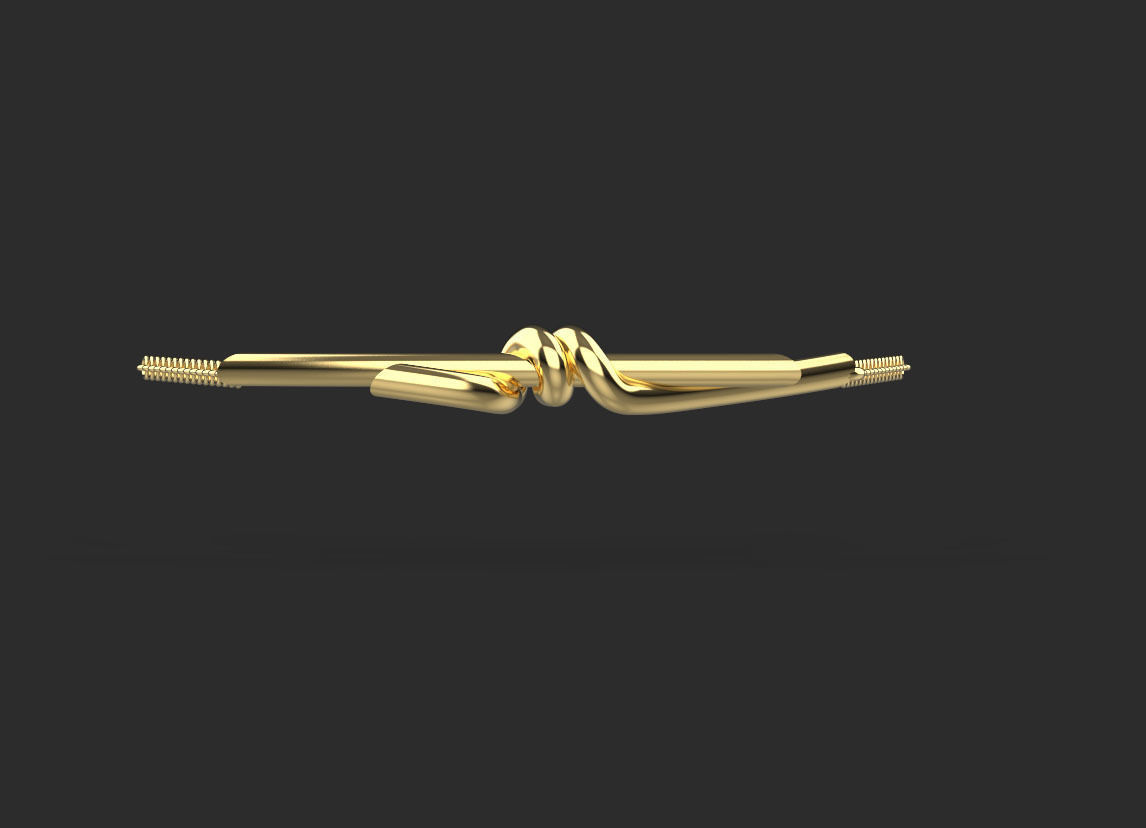 pendant knot 3D print model_5