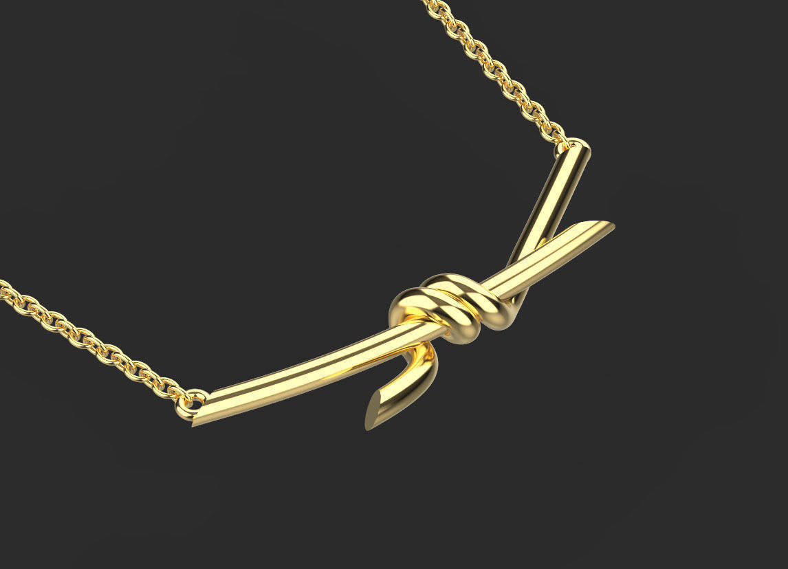pendant knot 3D print model_21
