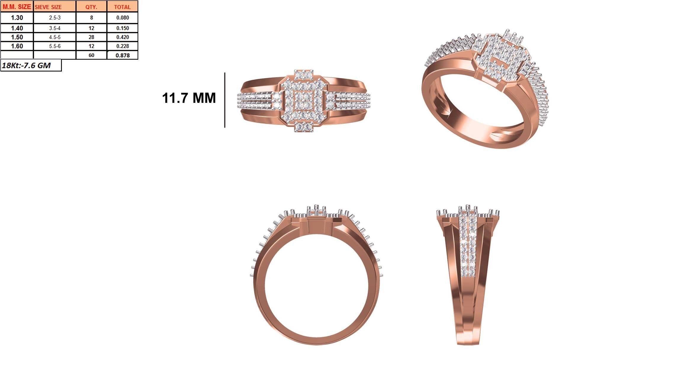 Mens Ring STL OBJ FBX JCD Details 3D print model_1